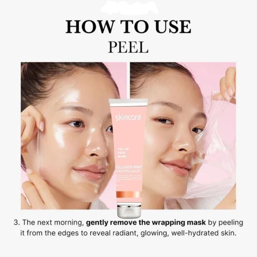 Korean Collagen Night Wrapping Peel Off Mask (Pack of 2)